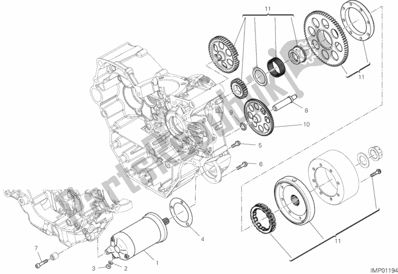 All parts for the Electric Starting And Ignition of the Ducati Supersport Thailand 950 2019